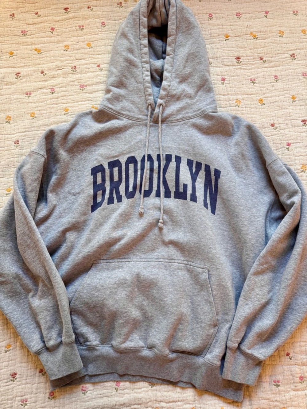 Brandy Melville Gray Brooklyn Hoodie